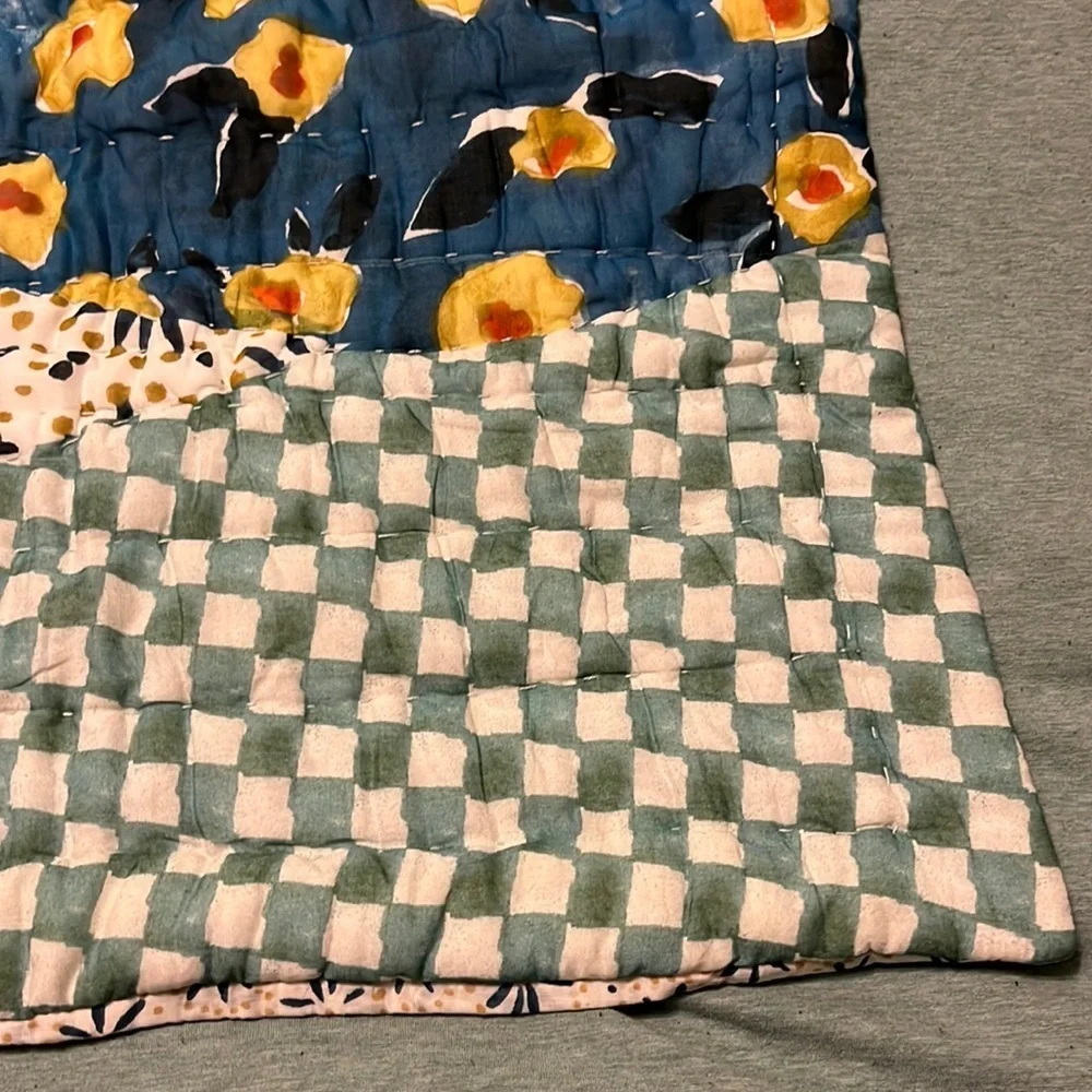 New Anthropologie Rosalind Quilt Euro Sham